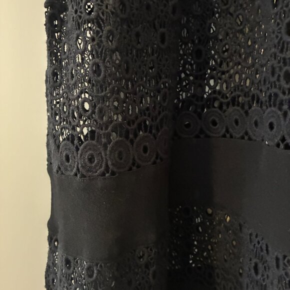 Rebecca Minkoff Black Marshall Midi Dress sz. 4 - Picture 9 of 9